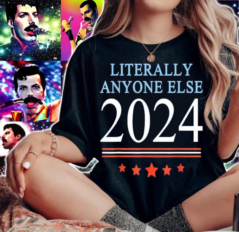 Anti Joe Biden Literally Anyone Else 2024 Vote 2024 T-Shirt t-shirt