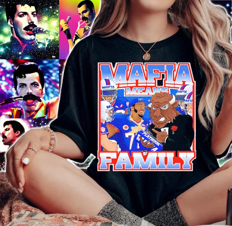 Bills X Benny Collab Mafia Means Family Shirt t-shirt woman shirt