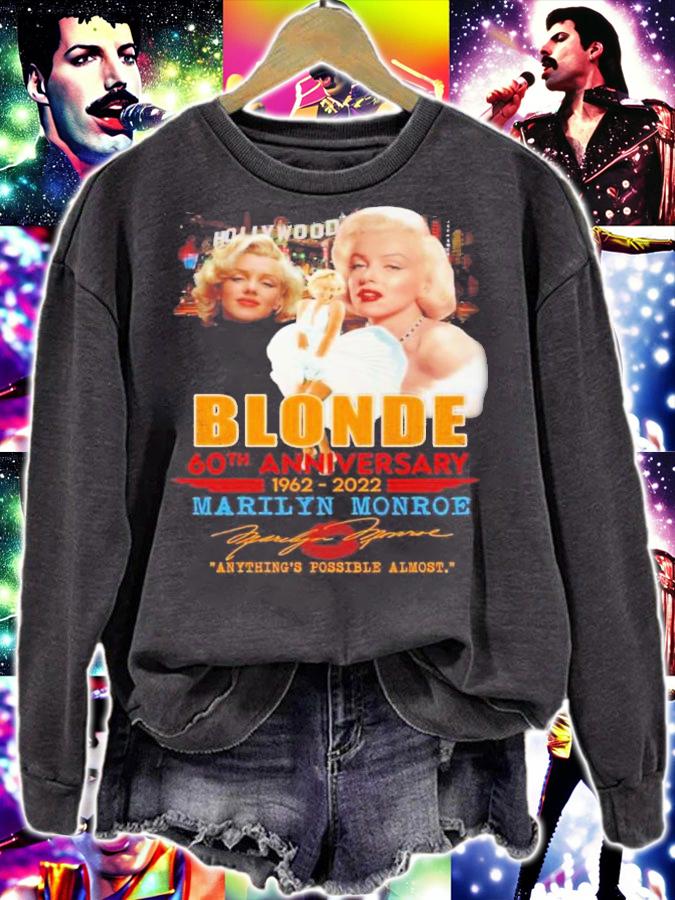 Blonde 60th anniversary 60th anniversary 1962 2022 Marilyn Monroe shirt t-shirt sweatshirt