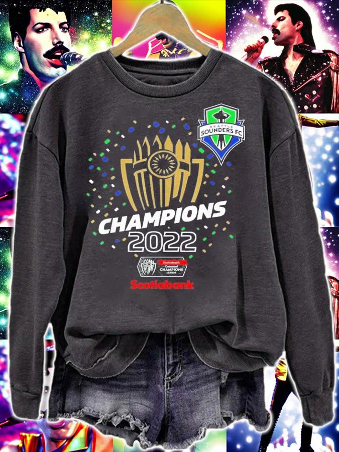 Seattle Sounders Champions 2022 Concacaf T-Shirt t-shirt