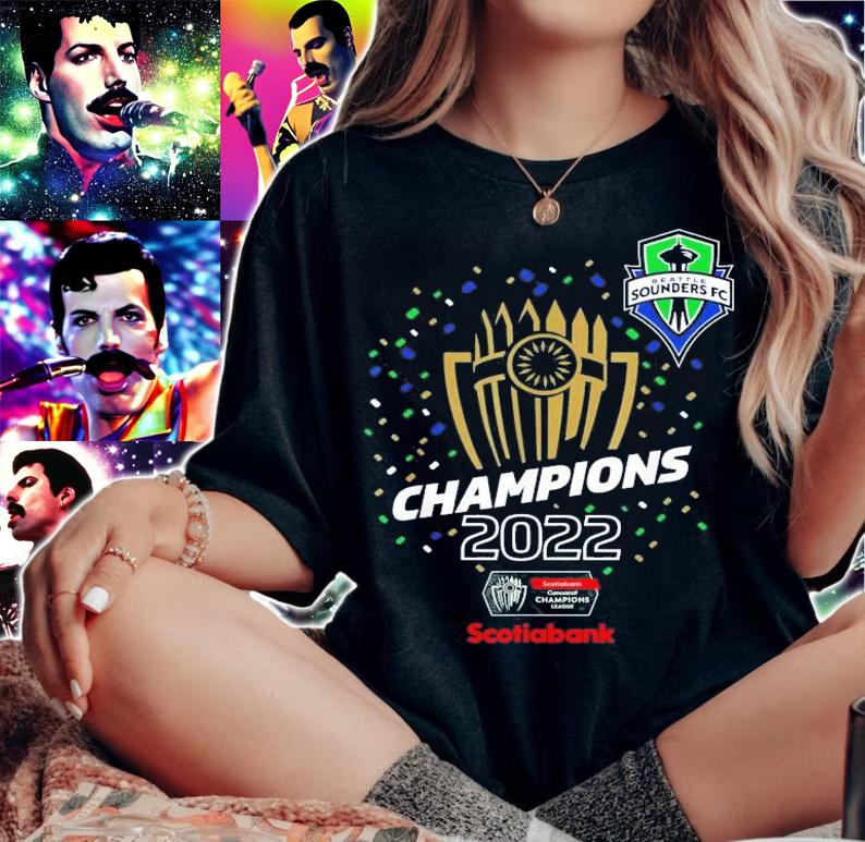 Seattle Sounders Champions 2022 Concacaf T-Shirt t-shirt