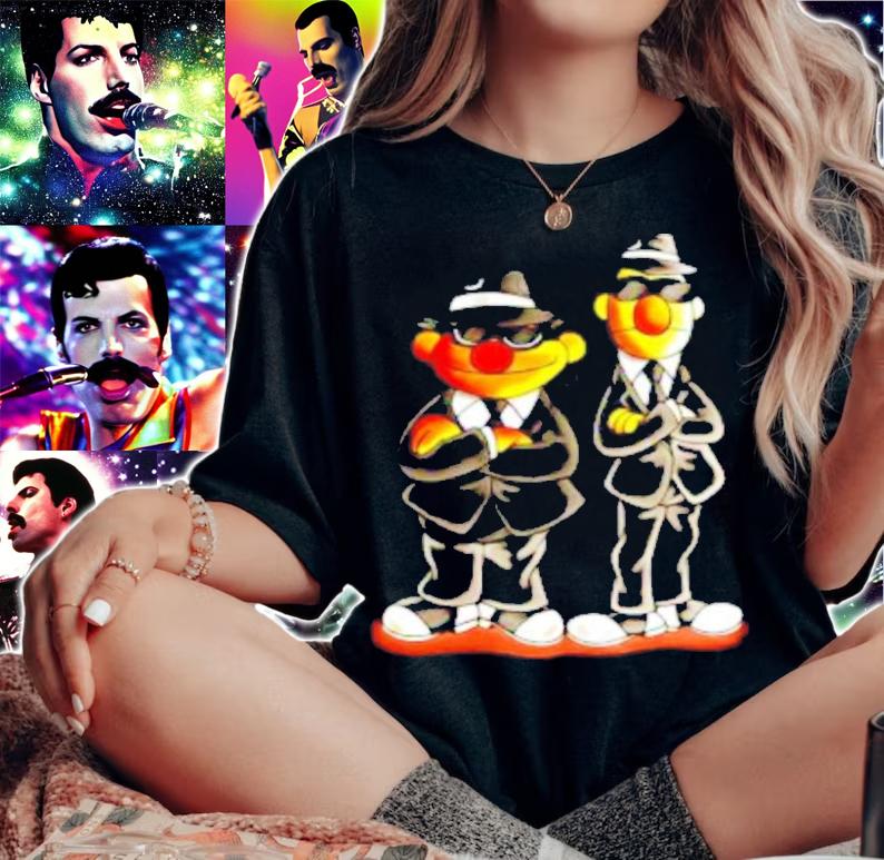 Taehyung Bert And Ernie Blues Brothers Shirt t-shirt