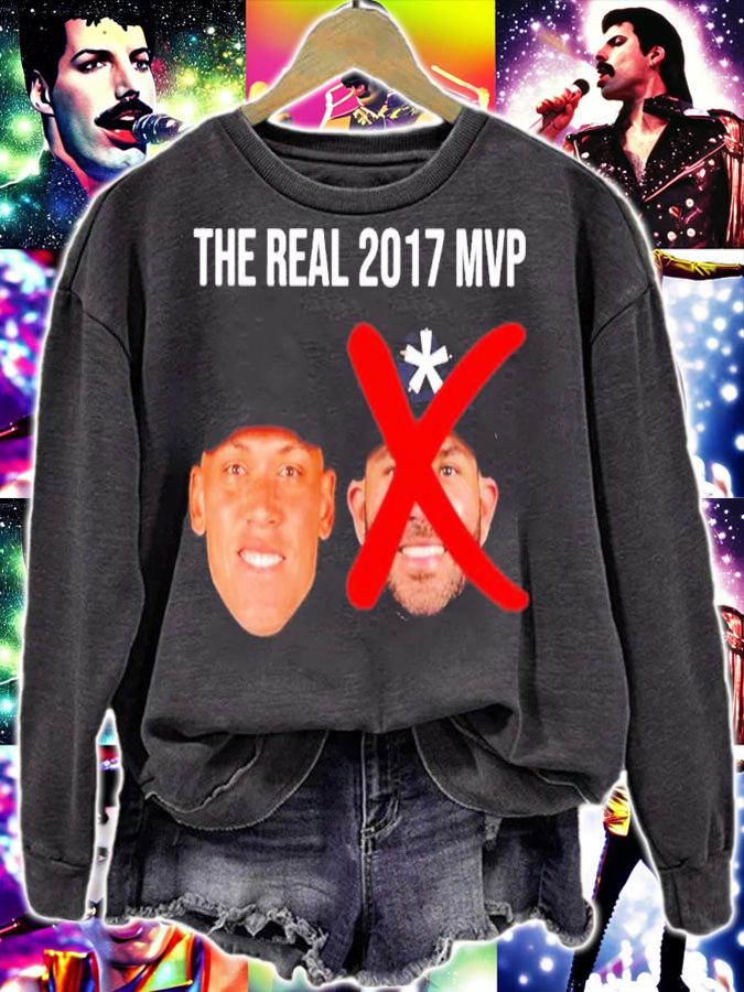 The Real 2017 Mvp Aaron Judge Not Altuve Embroidered Hat Des shirt t-shirt