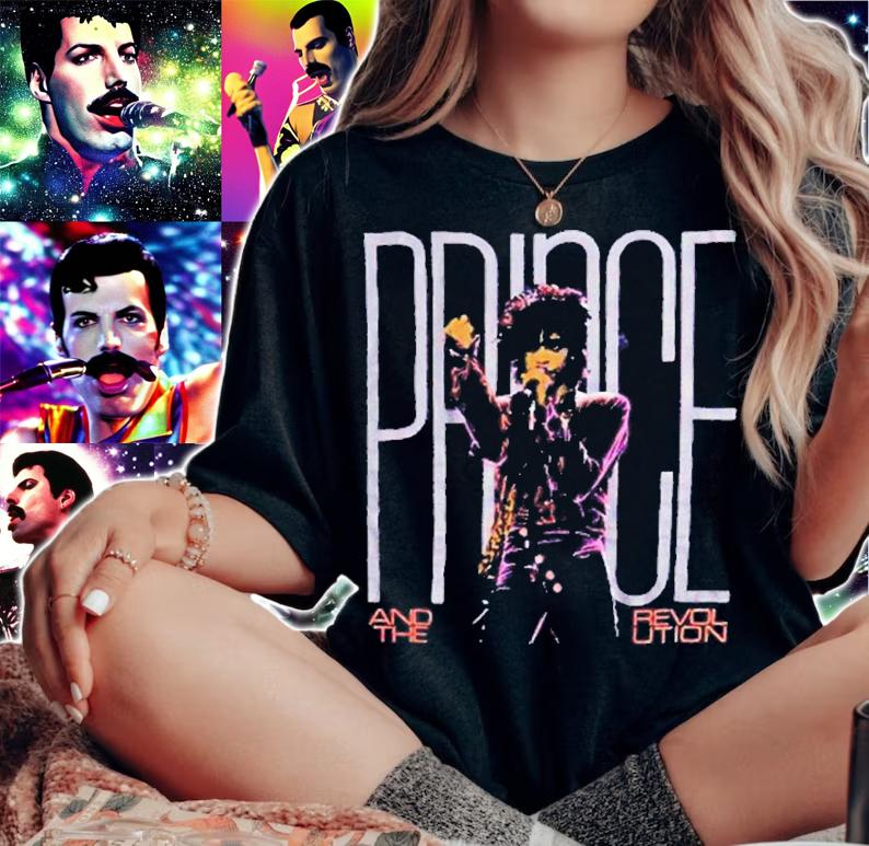 Vintage 1985 Prince And The Revolution Purple Rain World Tour shirt t-shirt