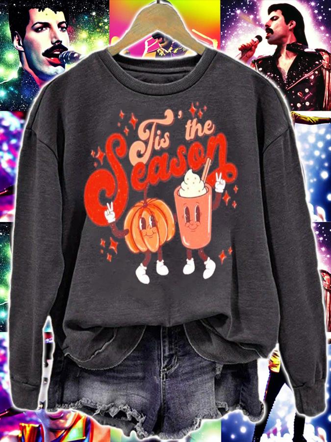 Cute Fall Pumpkin Spice Sweatshirt Tis' The Season Fall Shirt t-shirt