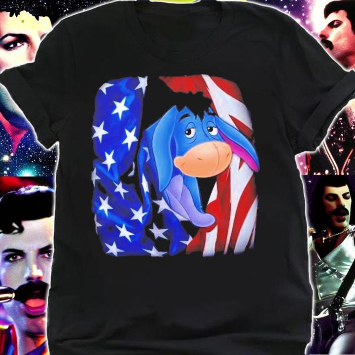 Eeyore Flag American 4th Of July Colorful Disney Graphic Cartoon T-Shirt t-shirt shirt