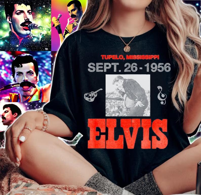 Elvis Presley 1956 Mississippi Concert T-Shirt t-shirt