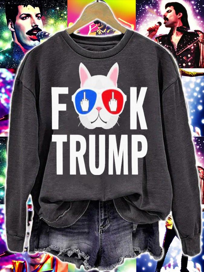 Fuck Anti Trump Cat Shirt t-shirt