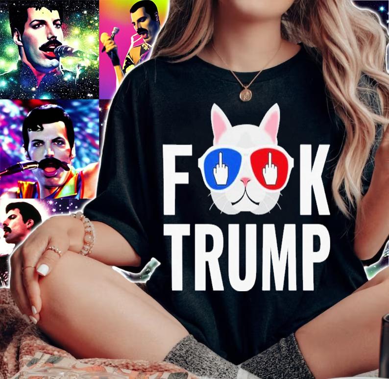 Fuck Anti Trump Cat Shirt t-shirt