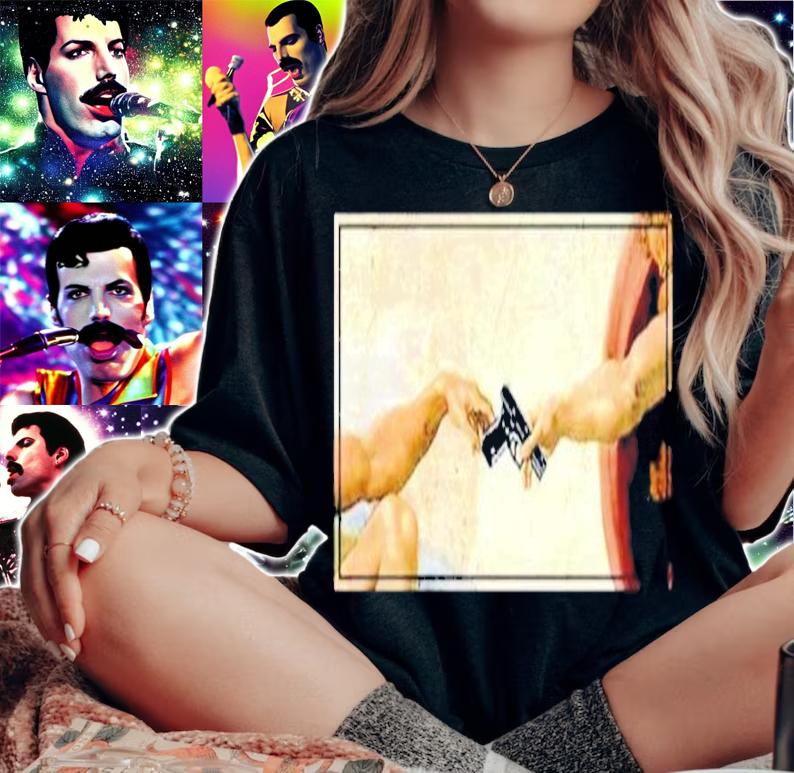 God Giving Adam A Glock Shirt t-shirt