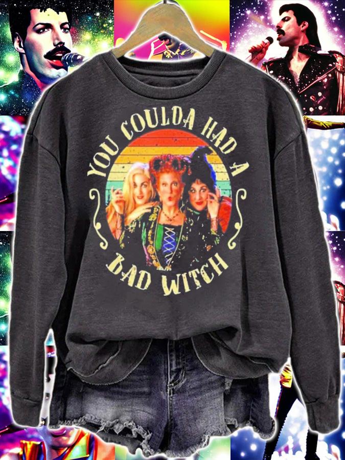 Halloween Hocus Pocus You Coulda Had A Bad Witch Vintage T-Shirt t-shirt