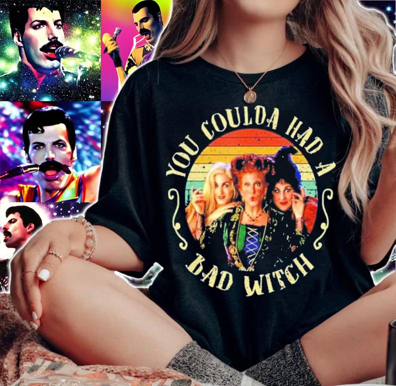 Halloween Hocus Pocus You Coulda Had A Bad Witch Vintage T-Shirt t-shirt