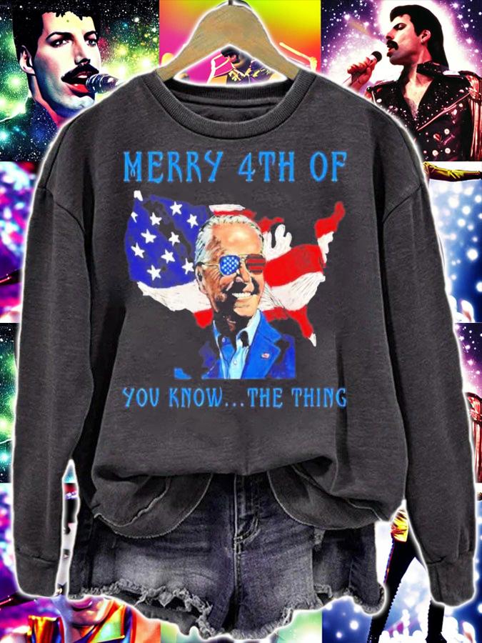 Merry 4th Of You Know The Thing Biden Meme 4th Of July Shirt t-shirt