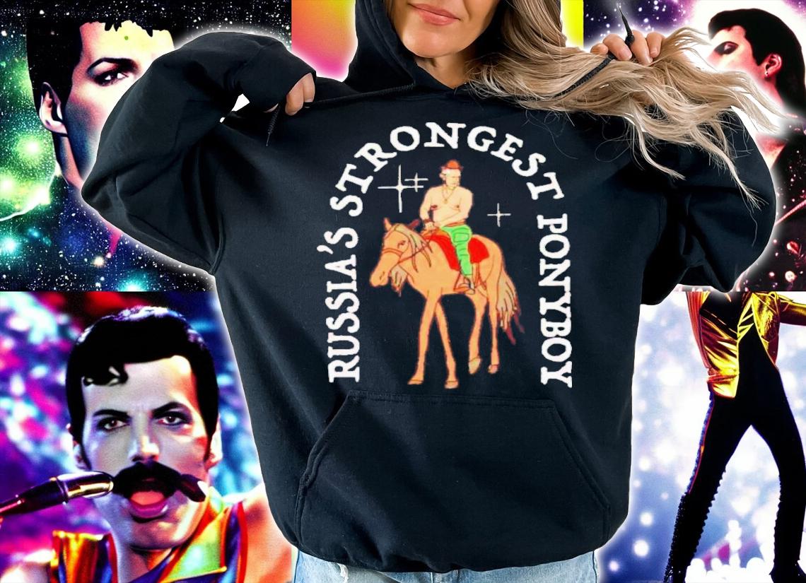 Putin Riding Horse Russias Strongest Ponyboy Club T-Shirt t-shirt hoodie