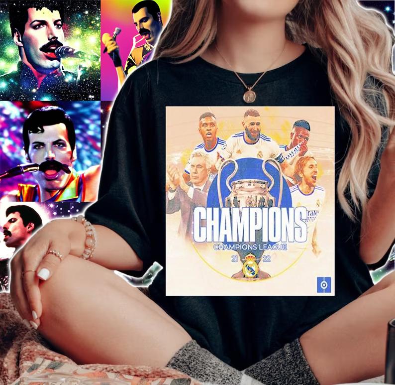 Real Madrid Win Their 14th Champions League T-Shirt t-shirt woman shirt