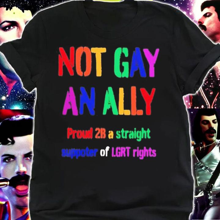Not Gay An Ally Proud 2B A Straight Supporter Of LGRT Rights T-Shirt t-shirt