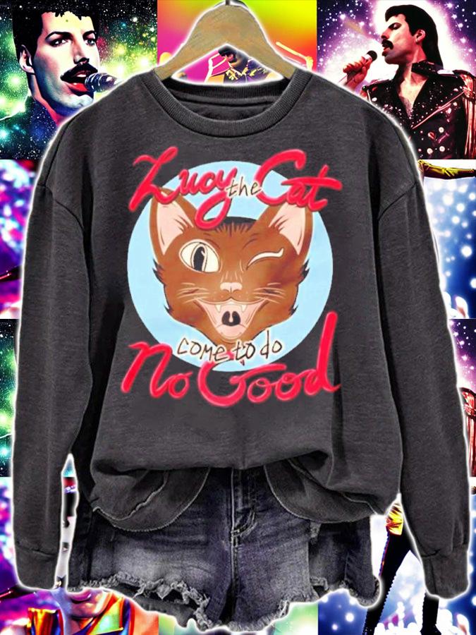 Official Dead Meat Lucy The Cat Come To Do No Good Shirt t-shirt