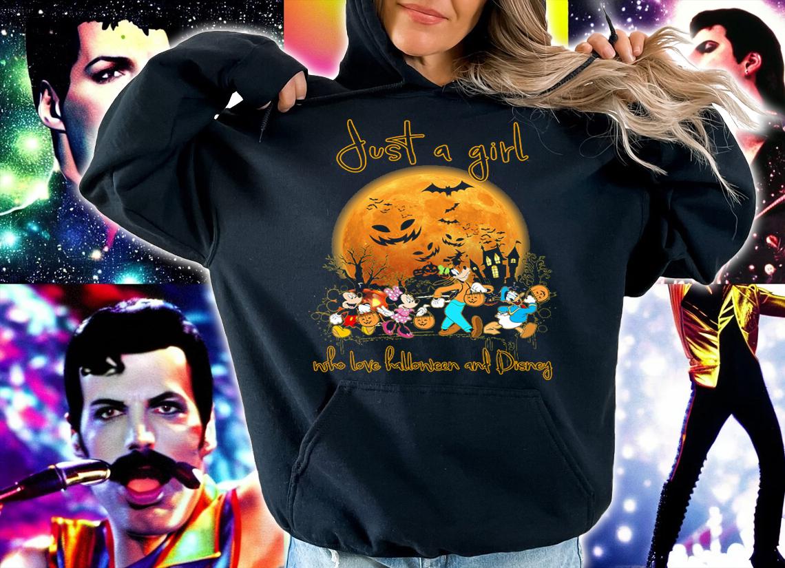 Just A Girl Who Love Halloween And Disney Characters t-shirt