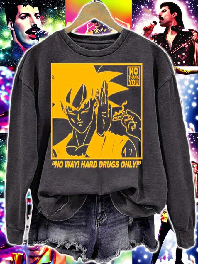 Skeleton Wizard No Way Hard Drugs Only No Thank You T-Shirt t-shirt sweatshirt