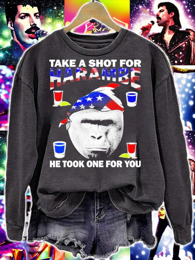 Take A Shot For Harambe shirt t-shirt sweatshirt