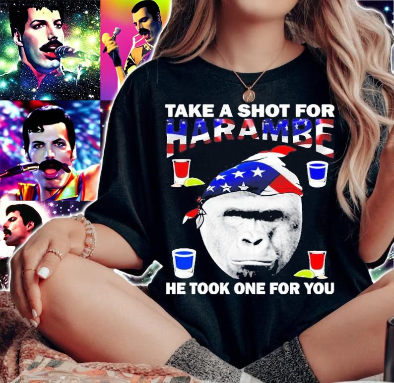 Take A Shot For Harambe shirt t-shirt woman shirt