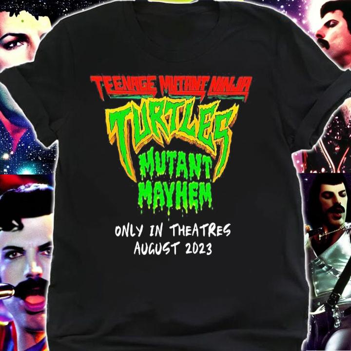 Teenage Mutant Ninja Mutant Mayhem onlu in theatres August 2023 shirt t-shirt