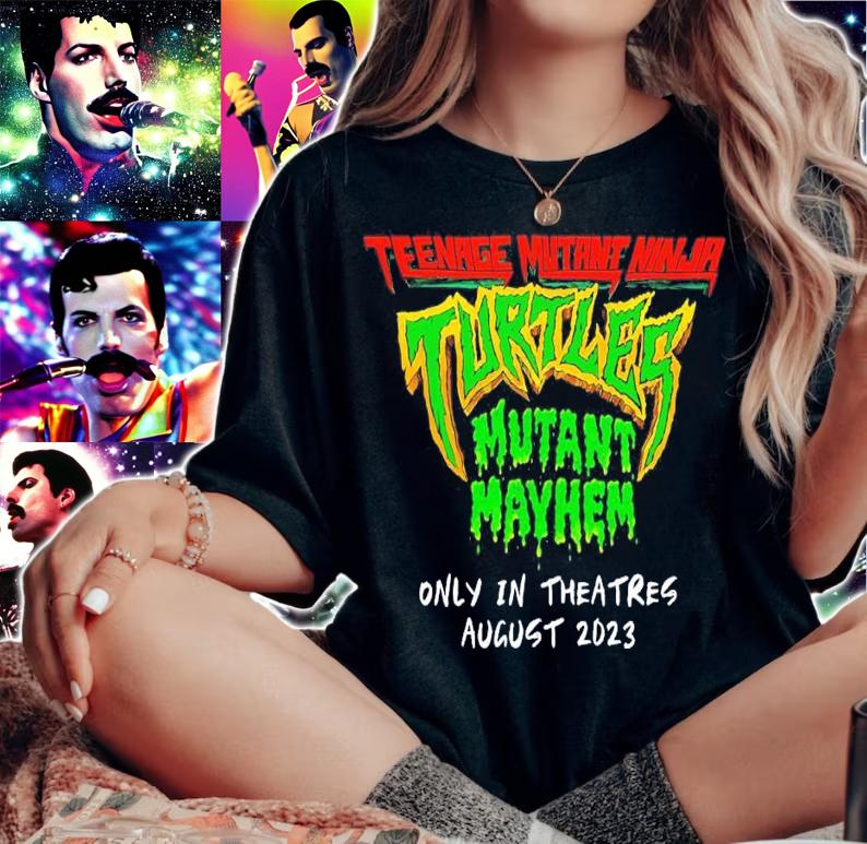 Teenage Mutant Ninja Mutant Mayhem onlu in theatres August 2023 shirt t-shirt