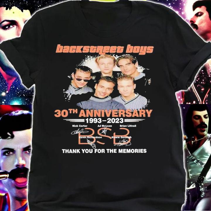 Vintage Backstreet Boy 30th Anniversary 1993-2023 Thank You For The Memories Shirt t-shirt