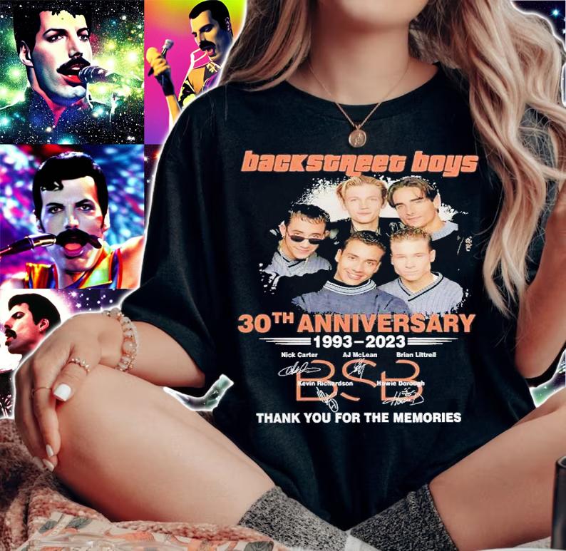 Vintage Backstreet Boy 30th Anniversary 1993-2023 Thank You For The Memories Shirt t-shirt