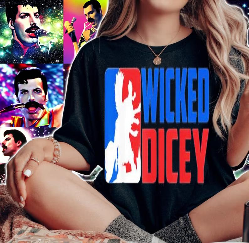 Wicked Dicey baseball logo style shirt t-shirt