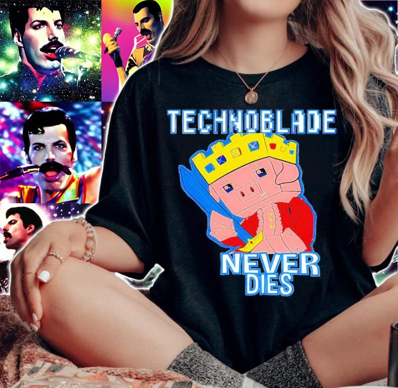 Technoblade Never Dies Gaming Shirt t-shirt woman shirt