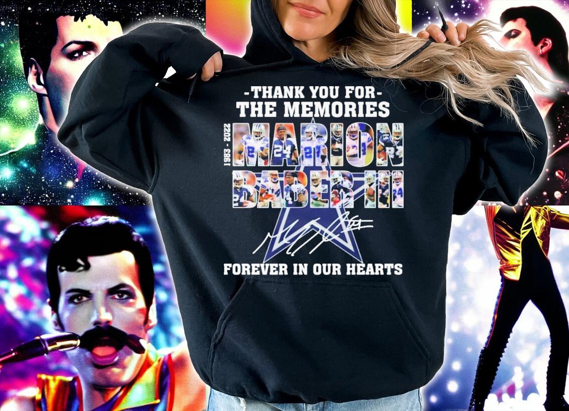 Thank You For The Memories Marion Barber III 1983-2022 Signatures Forever In Our Hearts T-Shirt t-shirt hoodie