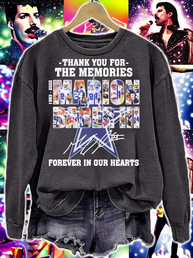 Thank You For The Memories Marion Barber III 1983-2022 Signatures Forever In Our Hearts T-Shirt t-shirt sweatshirt