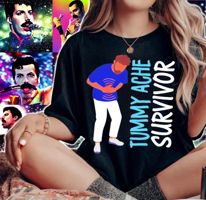 Tummy Ache Survivor Funny T-Shirt t-shirt