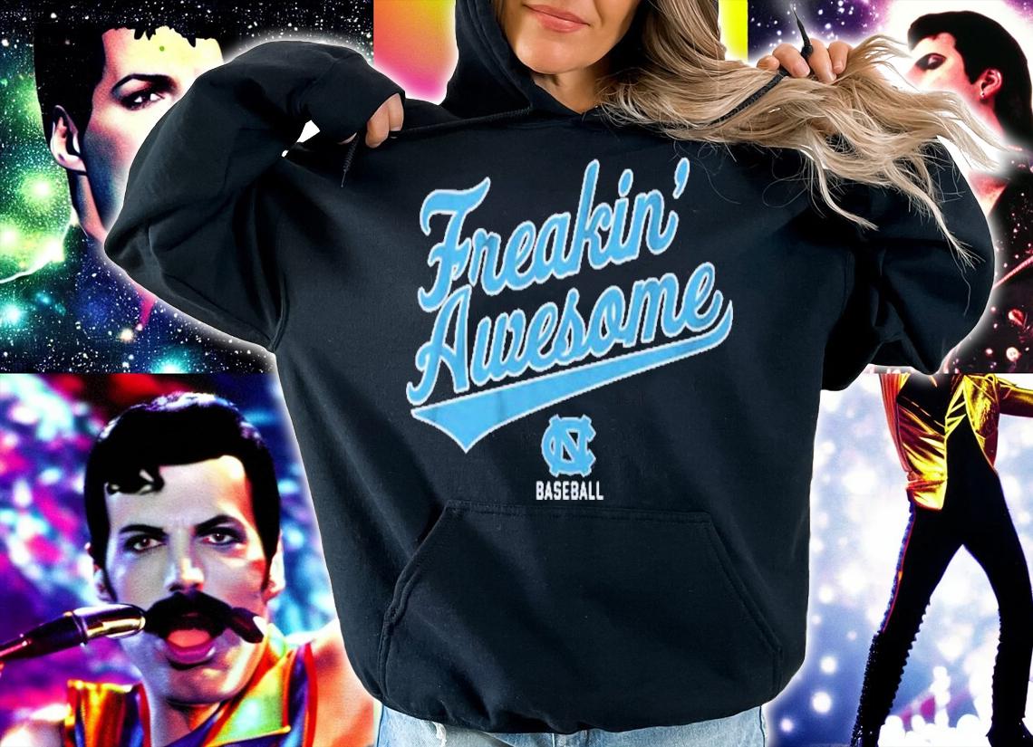 UNC North Carolina Baseball Freakin' Awesome T-Shirt t-shirt hoodie