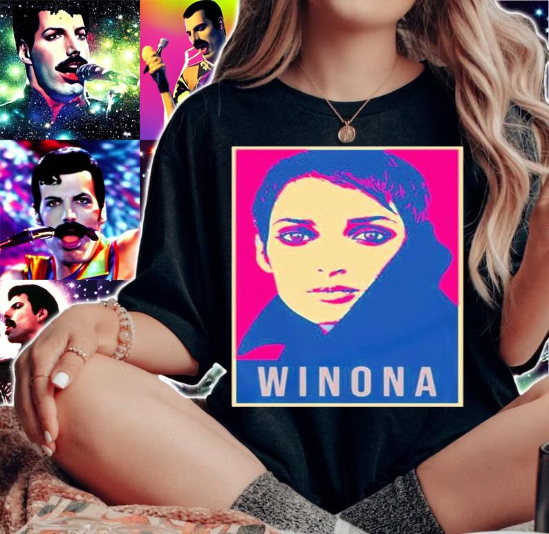 Winona Ryder Illustration Pop Art Shirt t-shirt