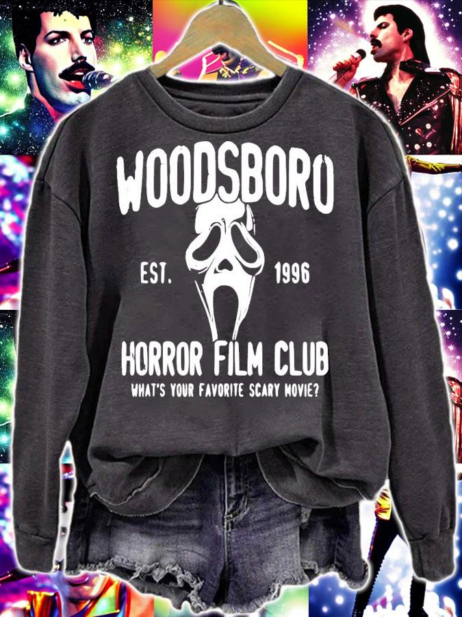 Woodsboro Horror Club Halloween T-Shirt t-shirt sweatshirt