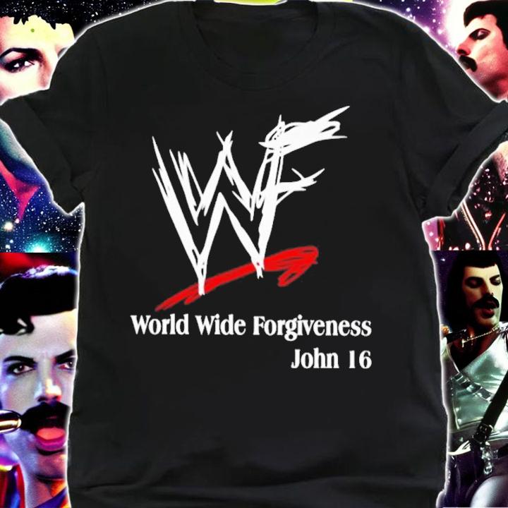 WWE World Wide Forgiveness John 16 Shirt t-shirt