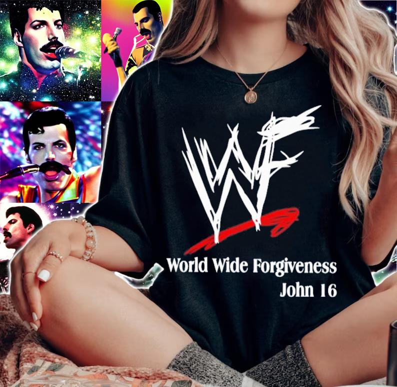 WWE World Wide Forgiveness John 16 Shirt t-shirt
