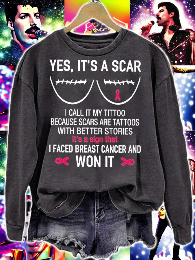 Yes It's A Scar I Call It My Tittoo T-Shirt t-shirt