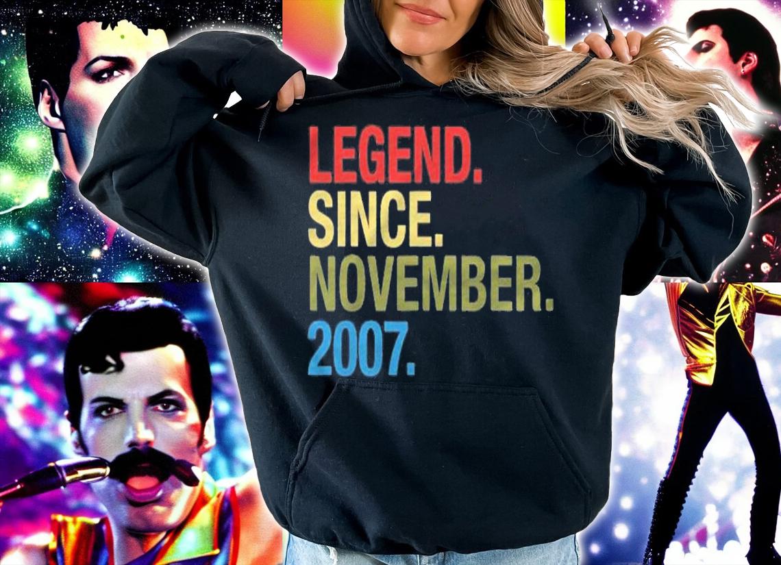 15Th Birthday Gifts Legend Since November 2007 Ver2 Shirt t-shirt