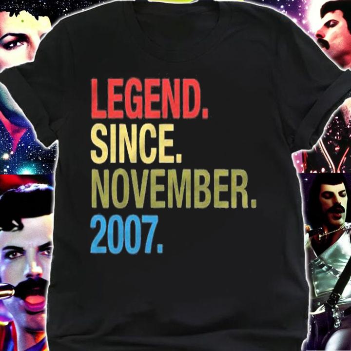 15Th Birthday Gifts Legend Since November 2007 Ver2 Shirt t-shirt