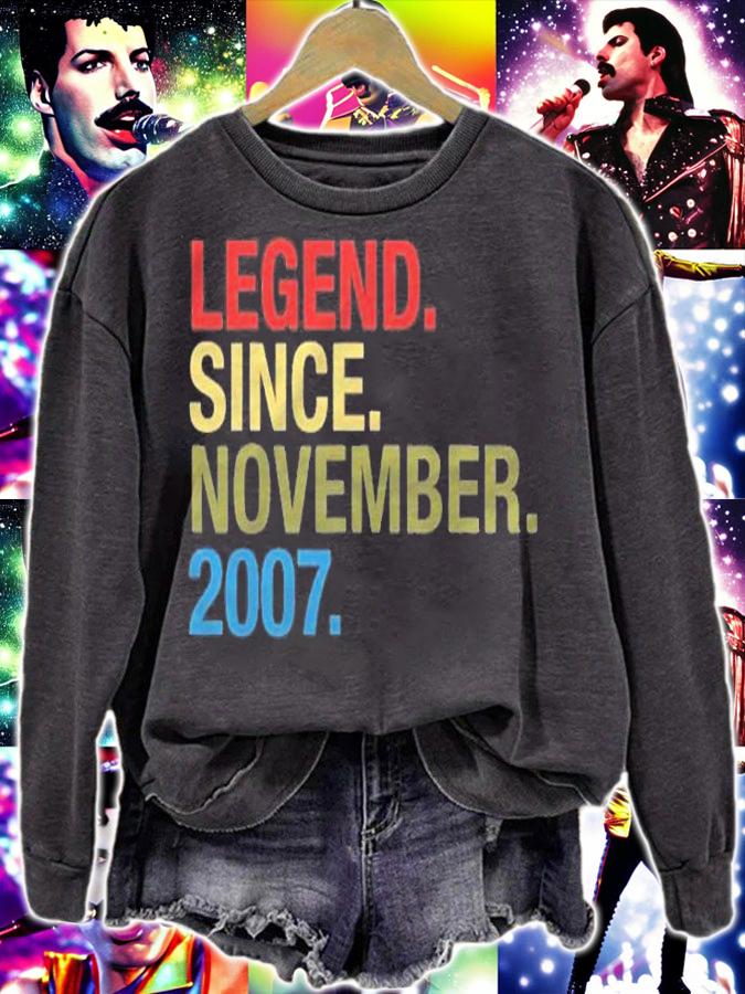 15Th Birthday Gifts Legend Since November 2007 Ver2 Shirt t-shirt