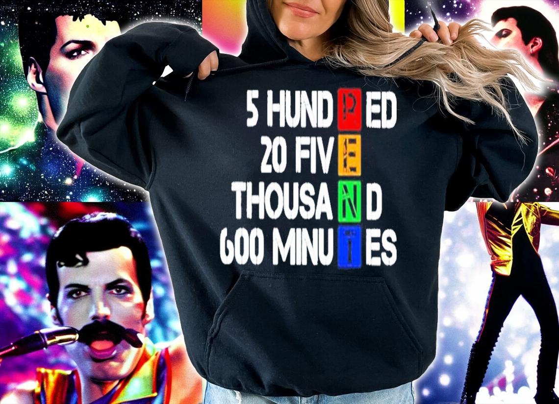 5 Hundred 20 Five Thousand 600 Minutes Shirt t-shirt