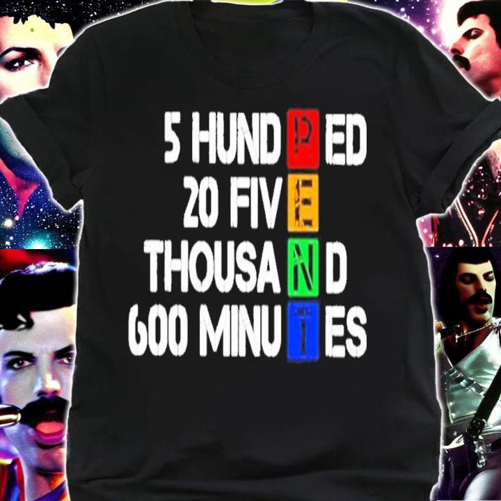 5 Hundred 20 Five Thousand 600 Minutes Shirt t-shirt