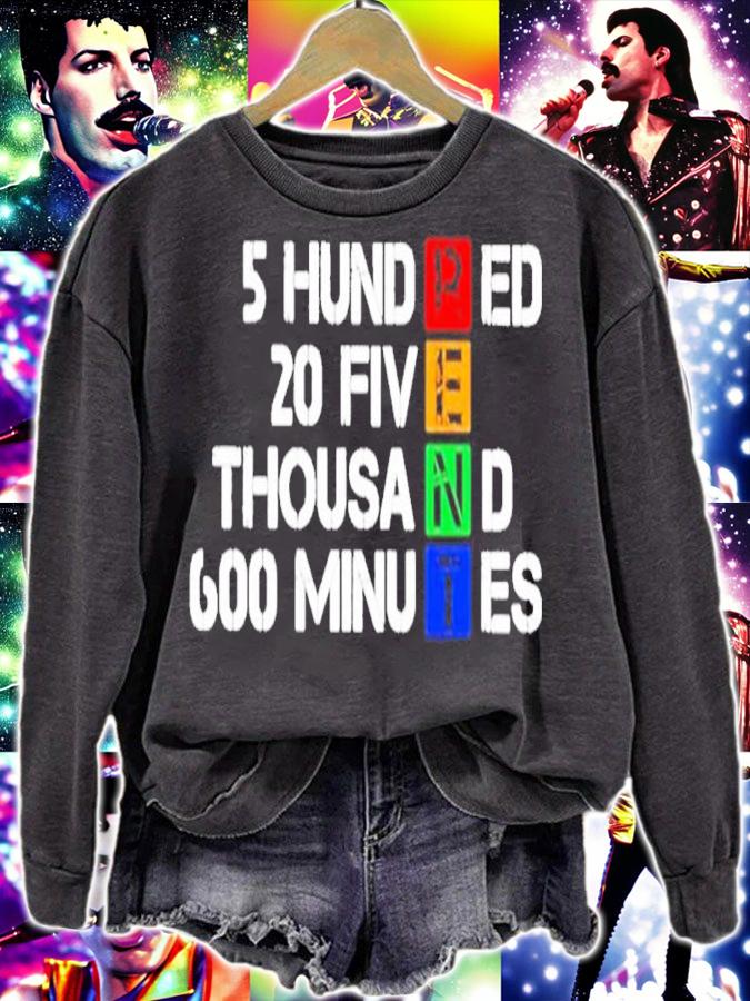 5 Hundred 20 Five Thousand 600 Minutes Shirt t-shirt