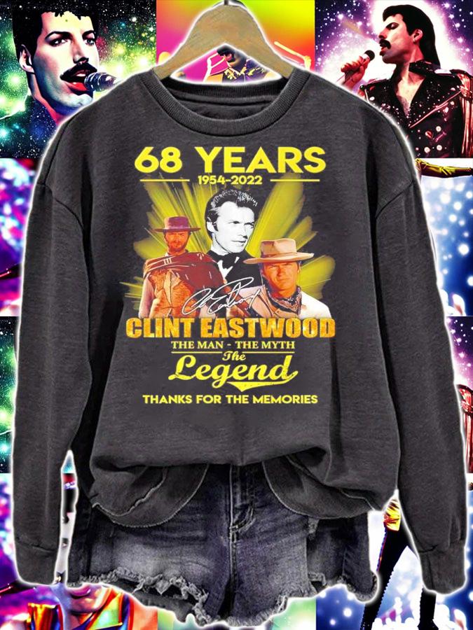 68 Years 1954-2022 Clint Eastwood The Man The Myth The Legend Signatures Thank You For The Memories Shirt t-shirt