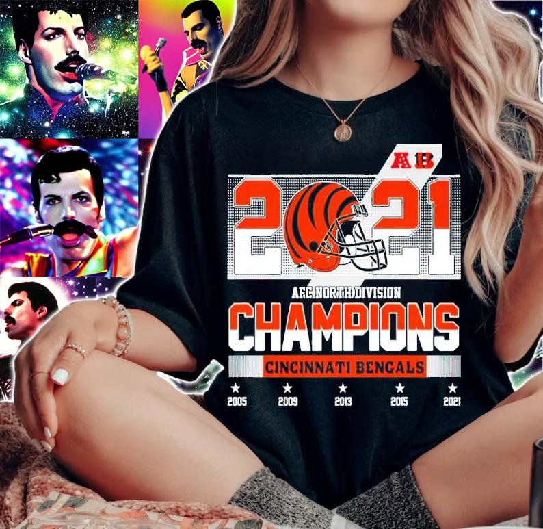 2021 AFC North Division Champions Cincinnati Bengals Shirt t-shirt woman shirt