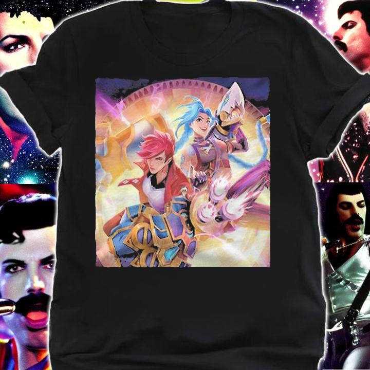 Action Jinx and Vi Arcane League of Legends T-shirt t-shirt shirt