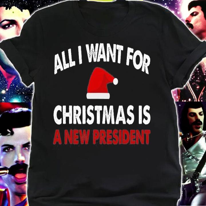 Anti Biden Christmas Funny Political Santa Hat T-Shirt t-shirt shirt